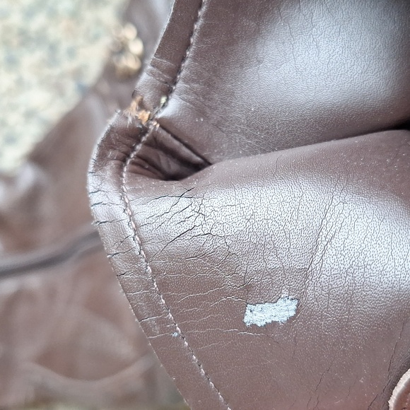 Y2K BCBGirls Brown Leather Cowboy Boots Size 8.5 B - Picture 9 of 13